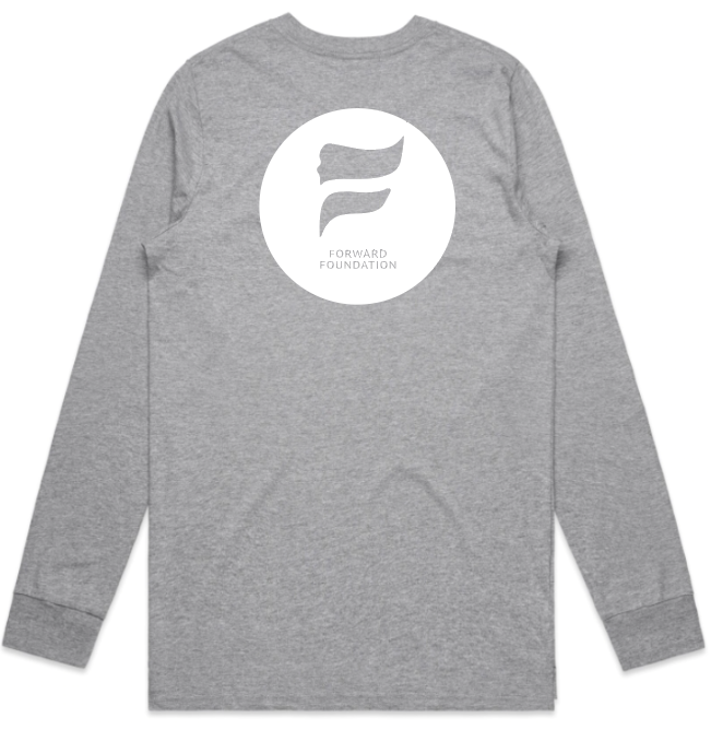 Grey Long Sleeve Tee | Free Shipping